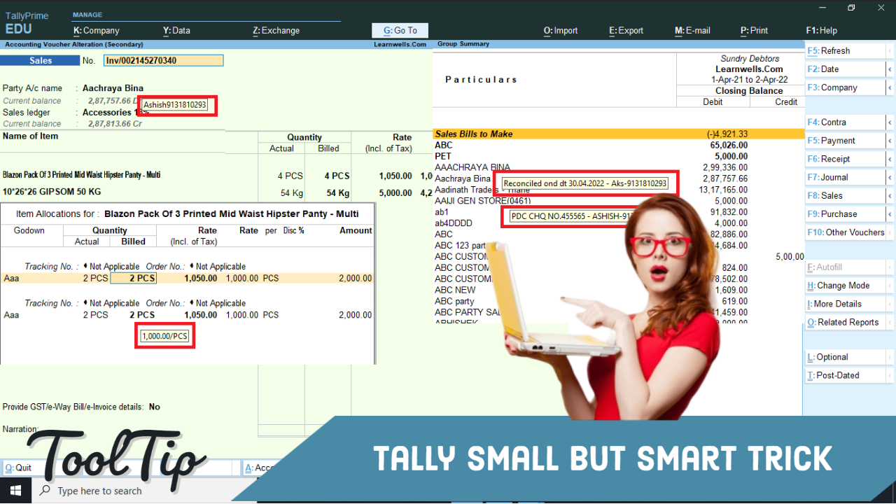 Read more about the article Tally Tool Tip | Sticky Notes for Tally | Notification TDL for Tally | 2022 Best Free Tally Prime and Tally ERP9 TDL