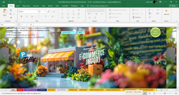 Excel To Tally Prime 6 Ecommerce Import