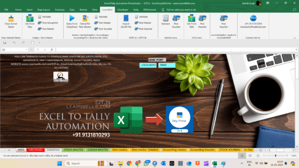 Excel to TallyPrime 3.0 and 4.0 Import Automation - All in One